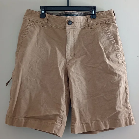 GH Bass Khaki Shorts Cotton Cargo Size 33 - Picture 1 of 9